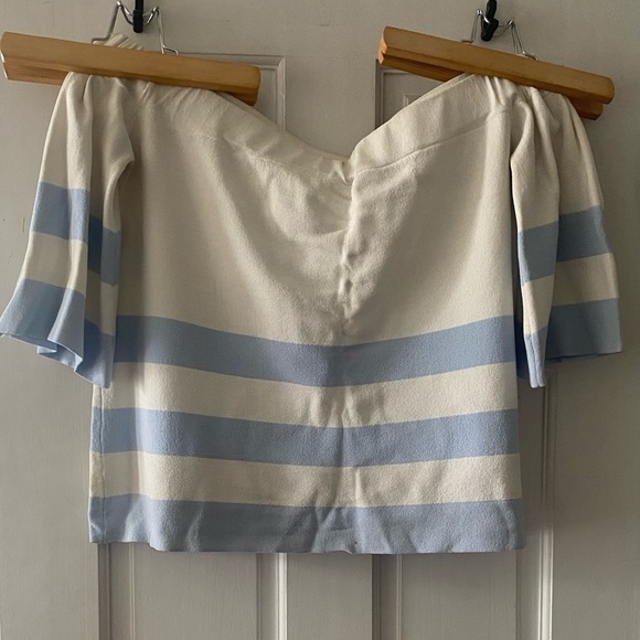 ASOS Off The Shoulder Striped Top - Picture 1 of 5